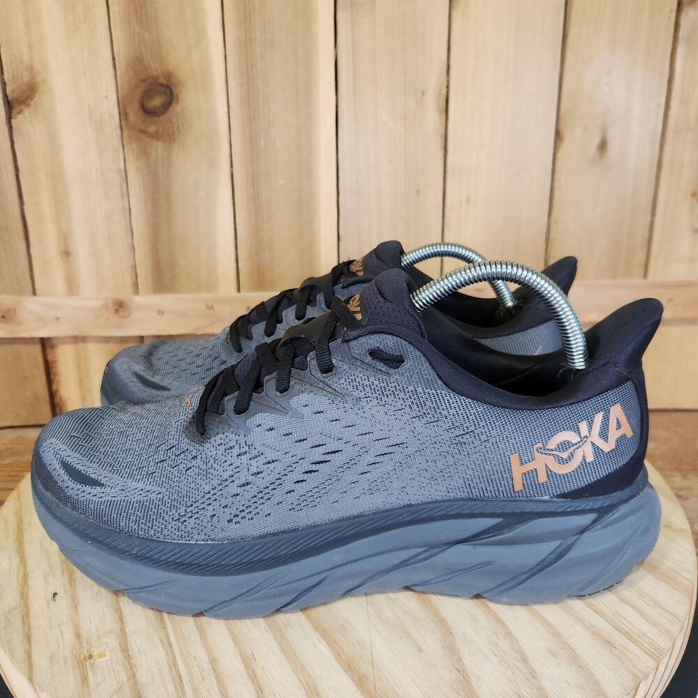 Hoka One One Clifton 8 Shoes Womens 11 Gray Mesh Running Sneakers 1119394 ACPP